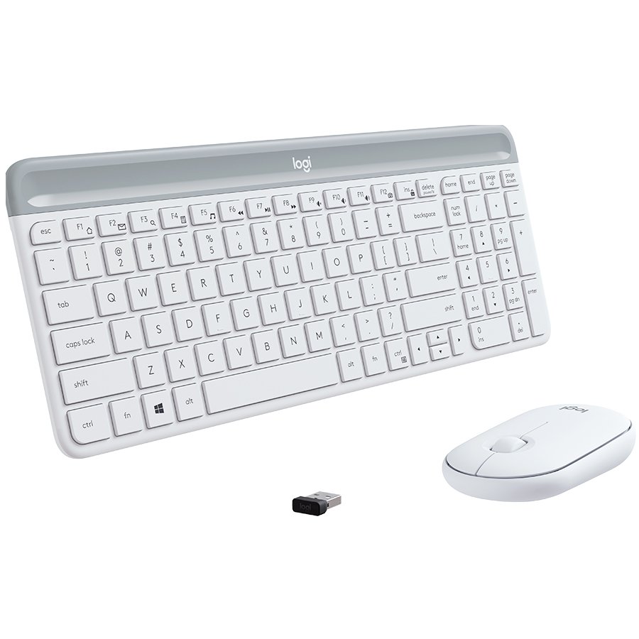 Bežični desktop komplet MK470 Slim Wireless bijela-5