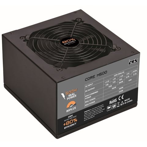 Napajanje MSI CORE M500 (snaga 500W, aktivni PFC, 120mm ventilator, ATX, 80 Plus)-0