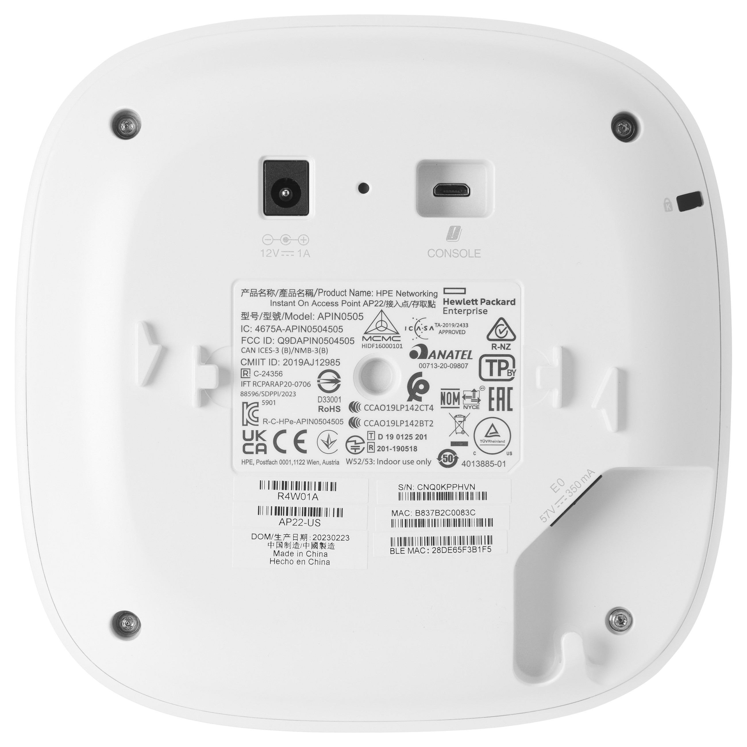 Access Point HP ARUBA AP-22 (unutrašnji, 802.11ax, dual band, MU-MIMO 2x2, PoE)-3