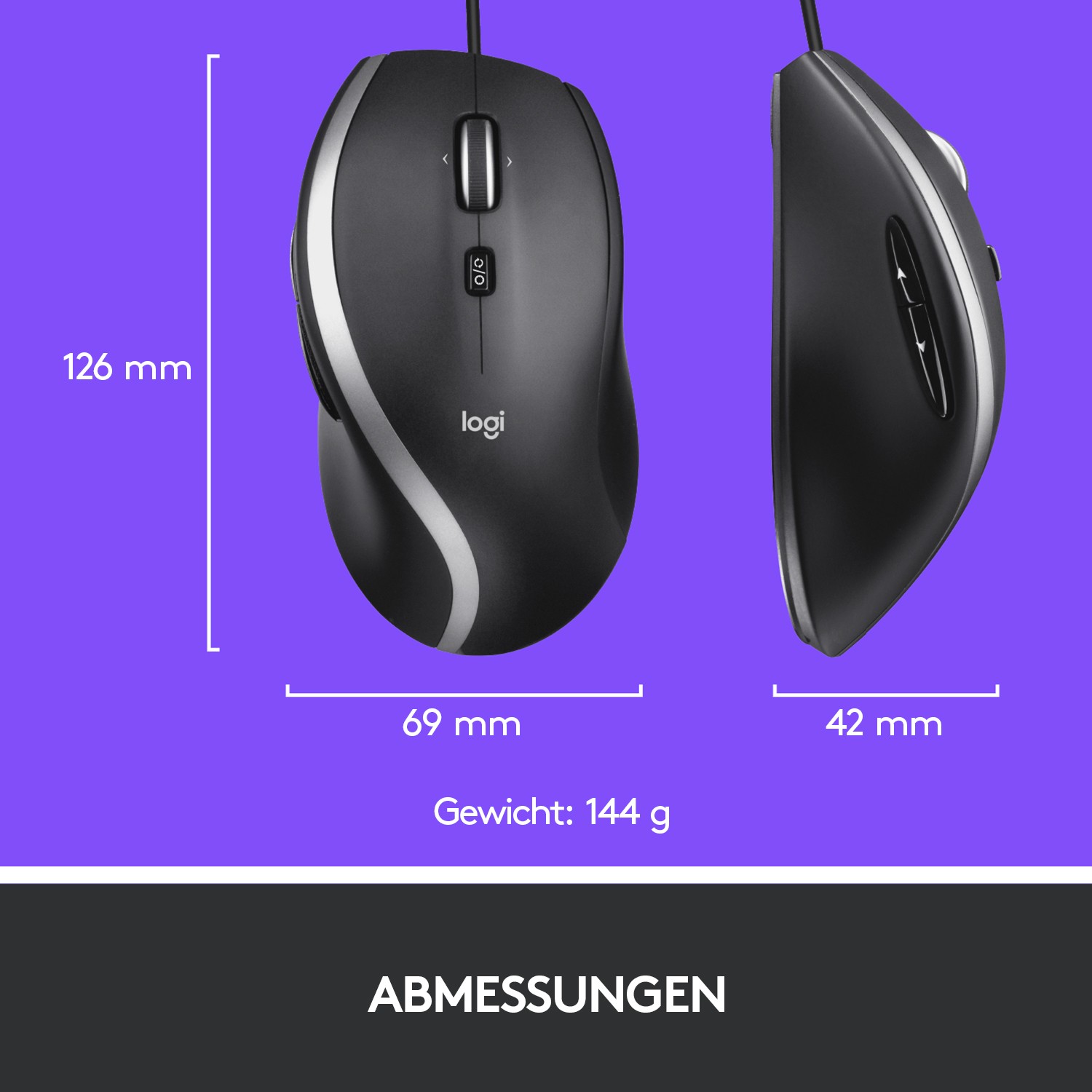 Miš žični Logitech M500s Advanced optički-14