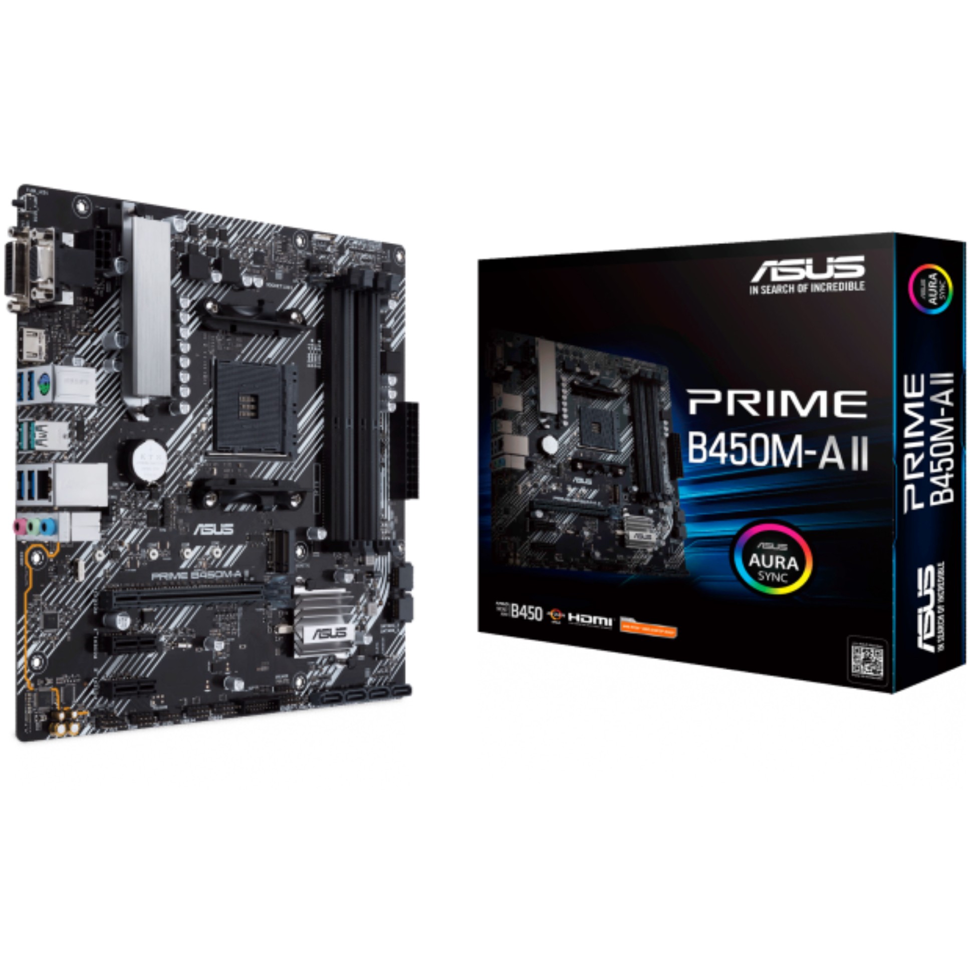 Matična ploča MBO AM4 ASUS PRIME B450M-A II (mATX, AMD B450, DDR4, 128 GB, 2133 - 4400 MHz)-1