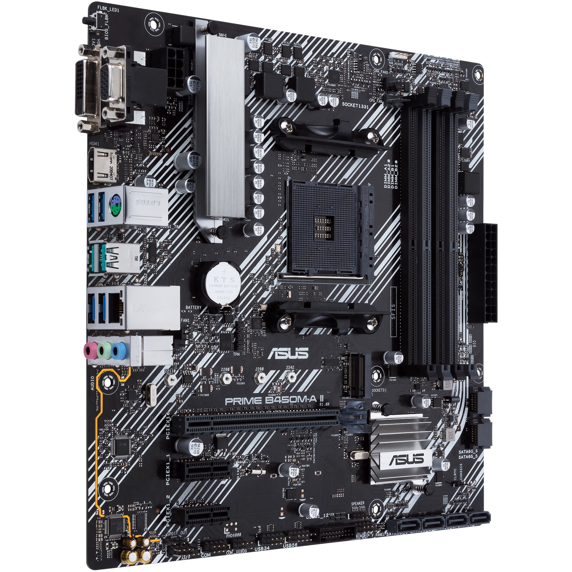 Matična ploča MBO AM4 ASUS PRIME B450M-A II (mATX, AMD B450, DDR4, 128 GB, 2133 - 4400 MHz)-4