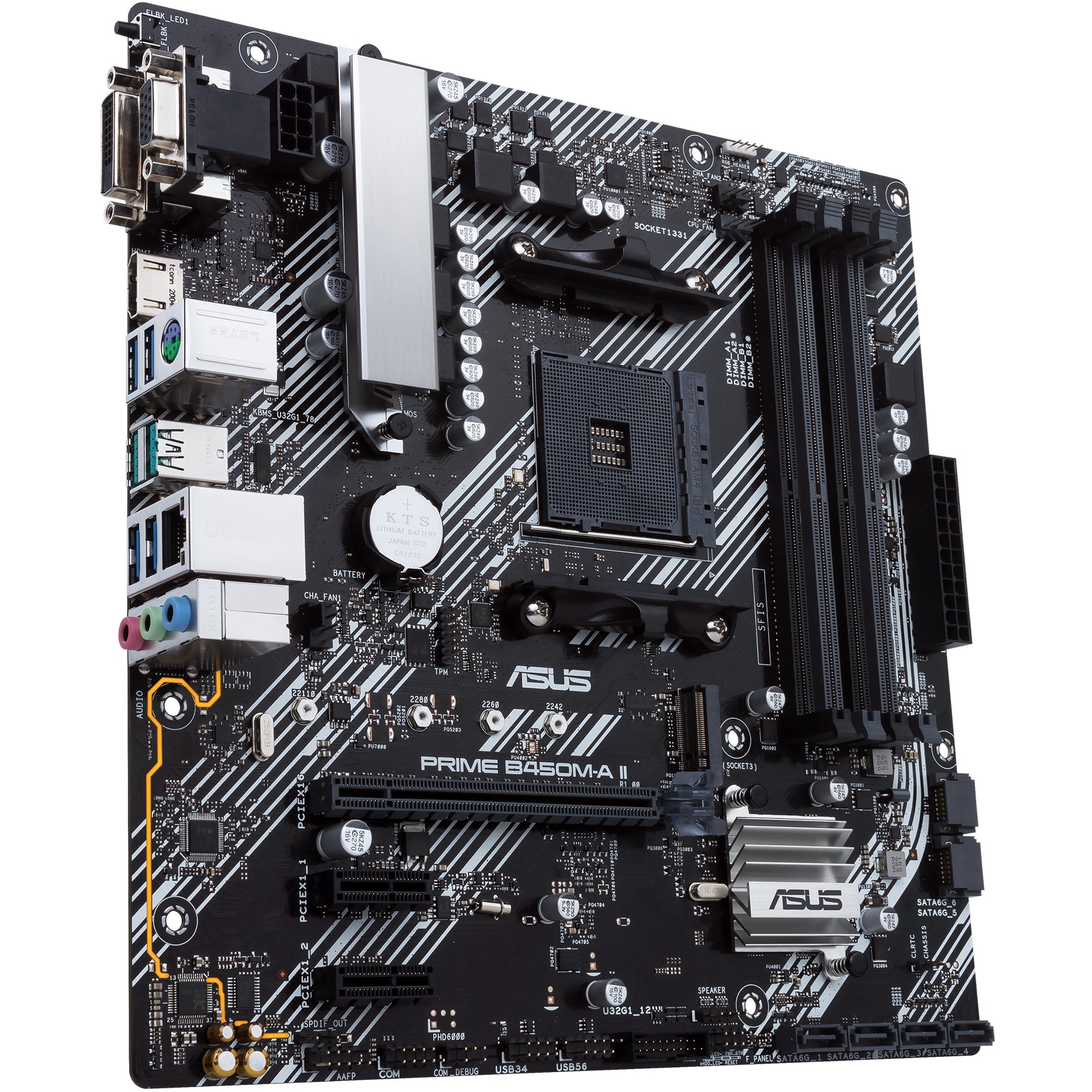 Matična ploča MBO AM4 ASUS PRIME B450M-A II (mATX, AMD B450, DDR4, 128 GB, 2133 - 4400 MHz)-6
