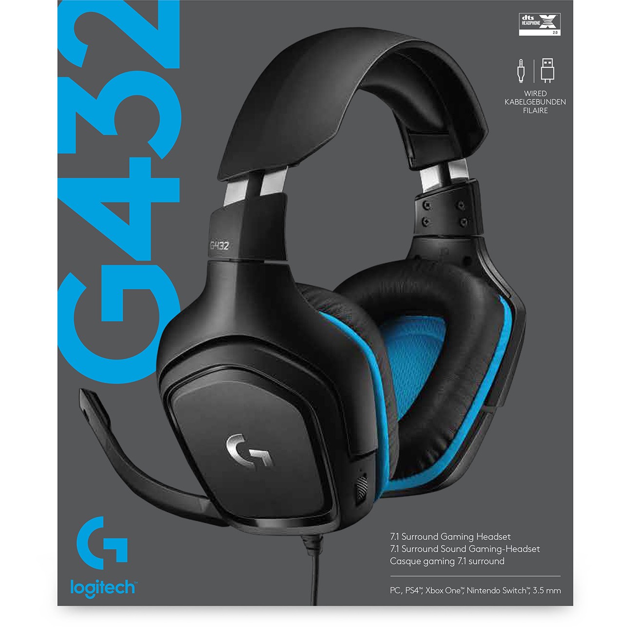 Slušalice Logitech Gaming G432 7.1-16