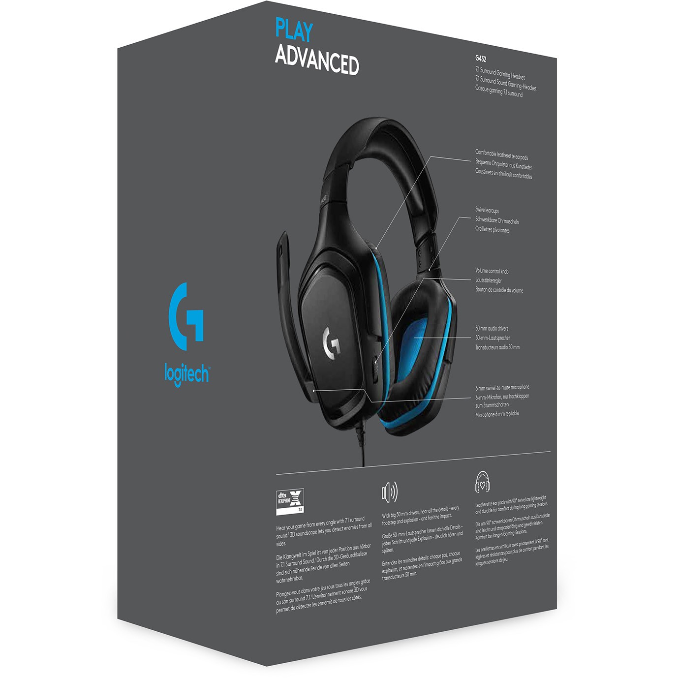 Slušalice Logitech Gaming G432 7.1-17