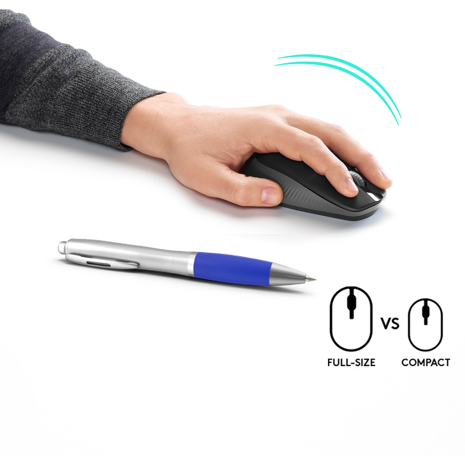 Miš bežični Logitech M190 Crni-13