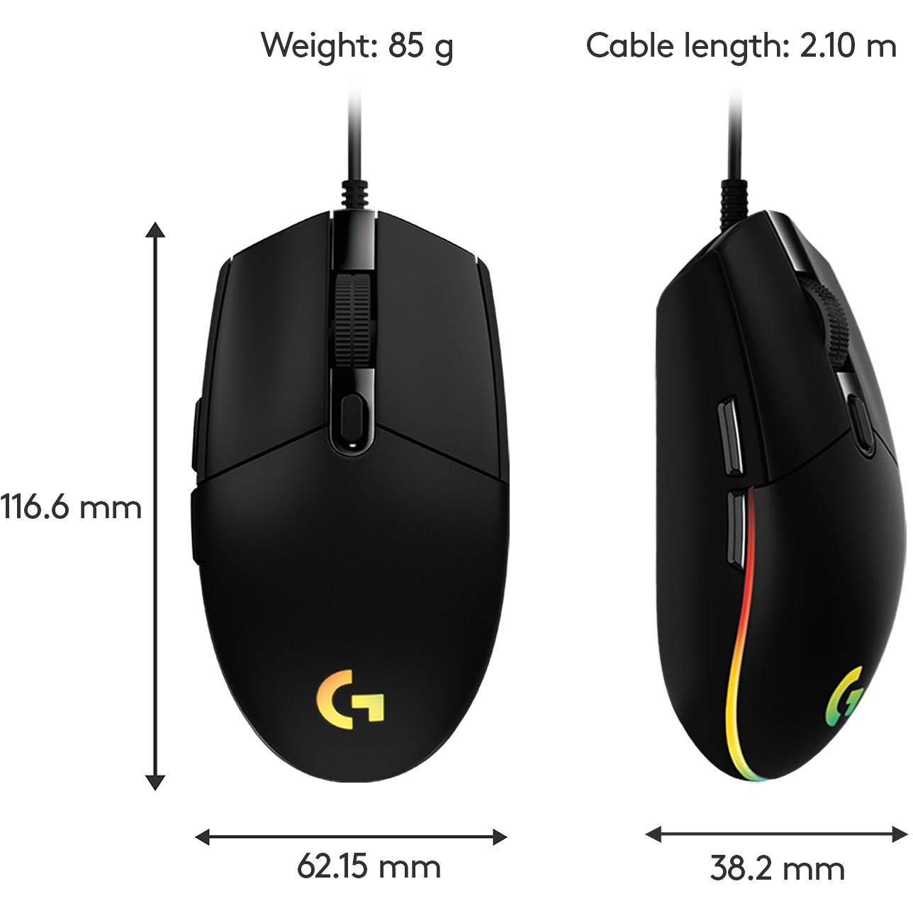 Miš žični LOGITECH G203 Lightsync-11