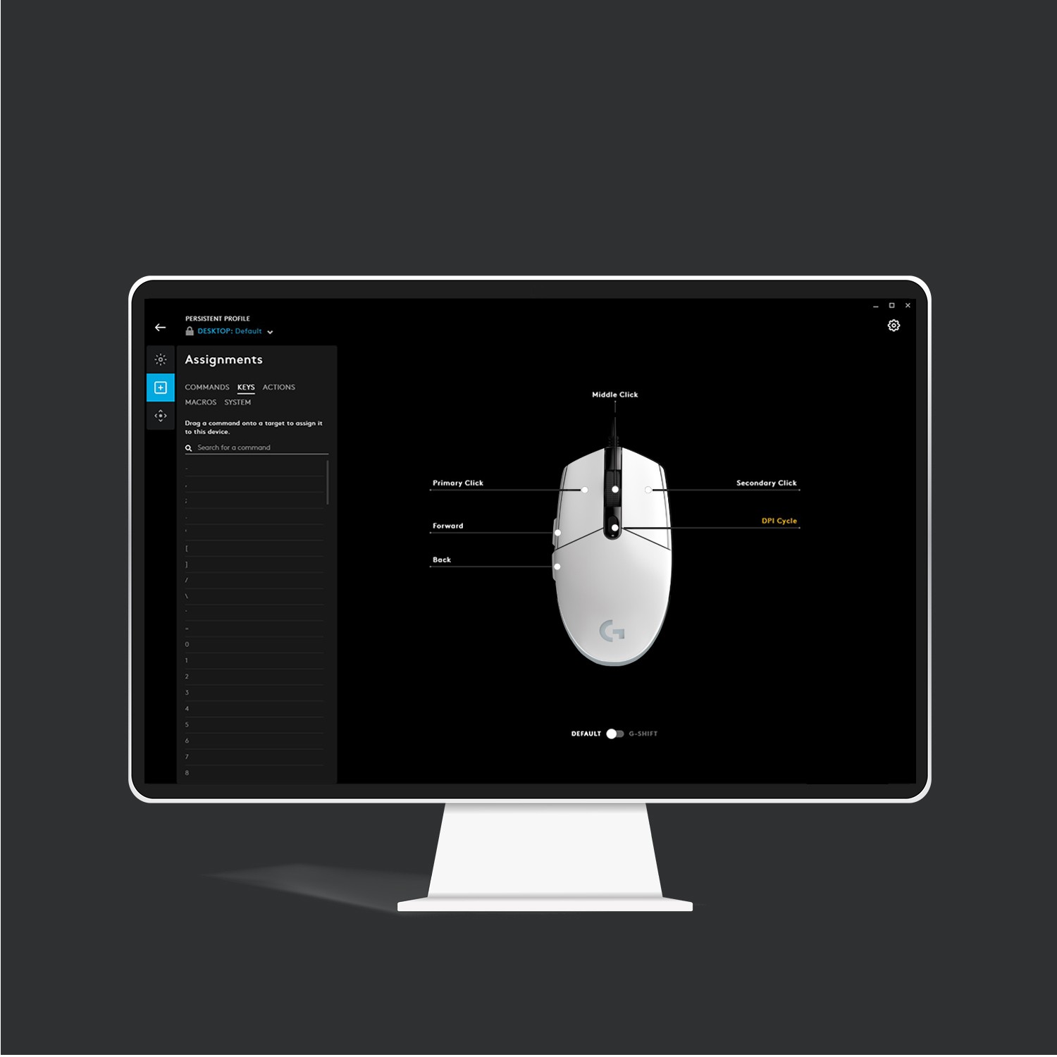 Miš žični LOGITECH G203 Lightsync-12