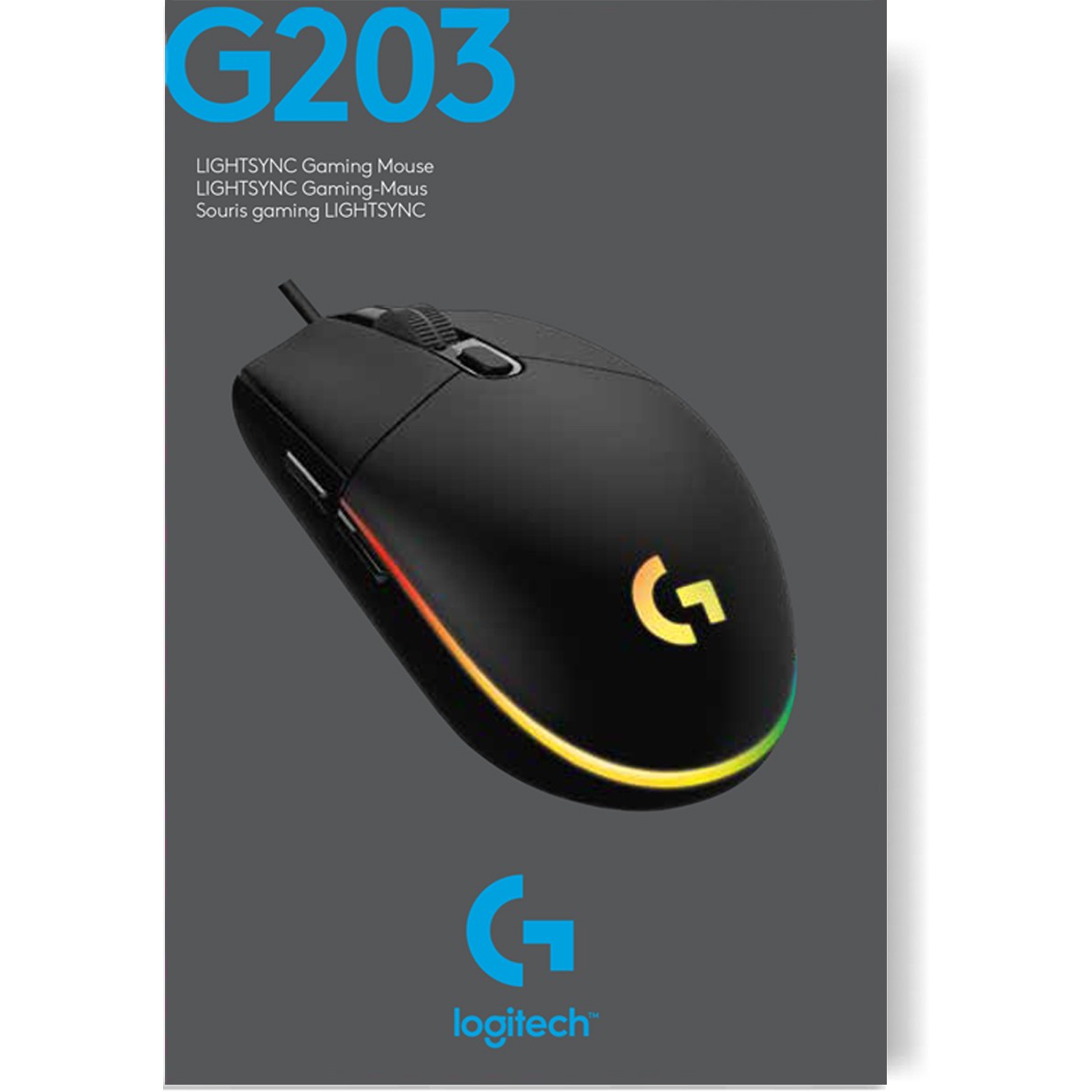 Miš žični LOGITECH G203 Lightsync-13