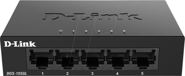 Prekidač D-LINK DGS-105GL/E (5-portni, gigabitni, metalno kućište, neupravljivi)-0
