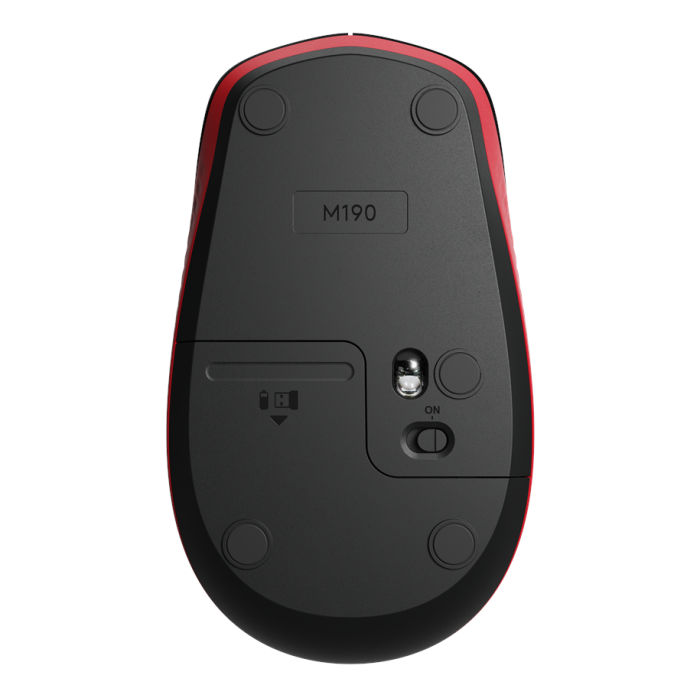 Miš bežični Logitech M190 Crveni-10