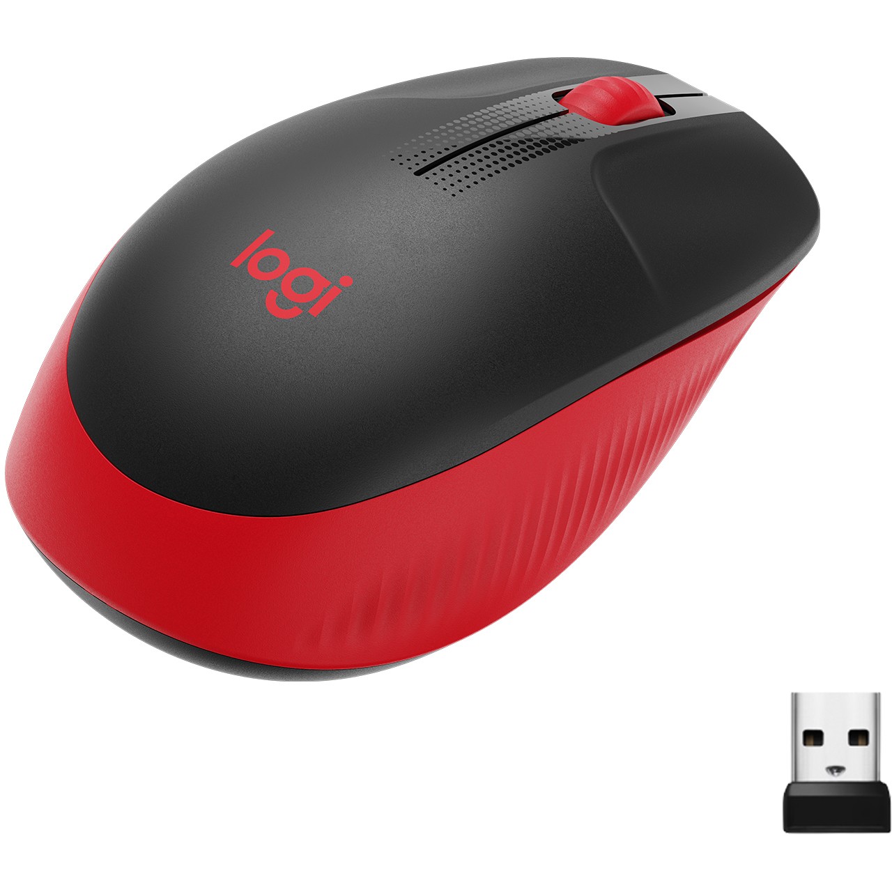 Miš bežični Logitech M190 Crveni-12