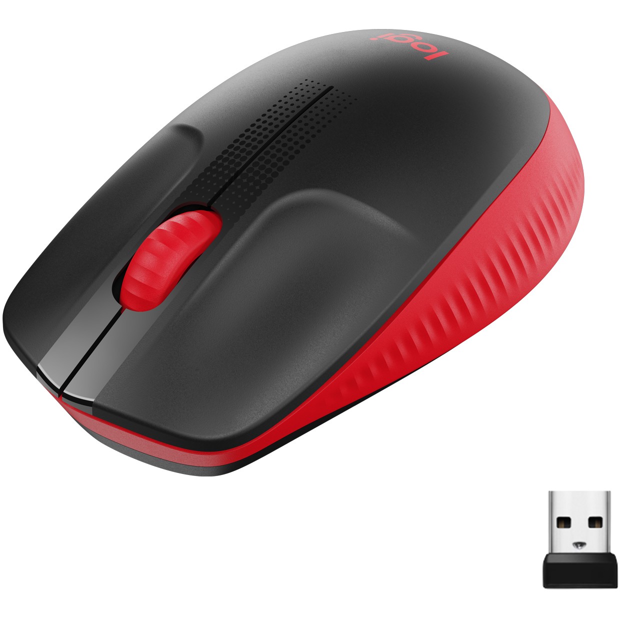 Miš bežični Logitech M190 Crveni-14