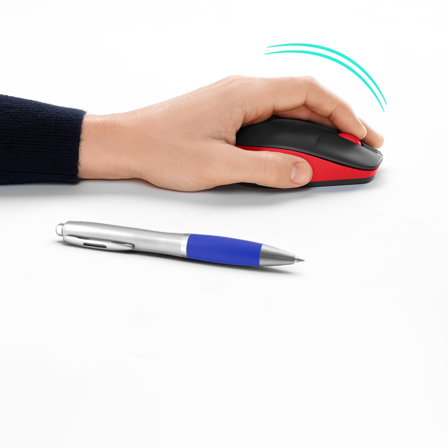 Miš bežični Logitech M190 Crveni-15