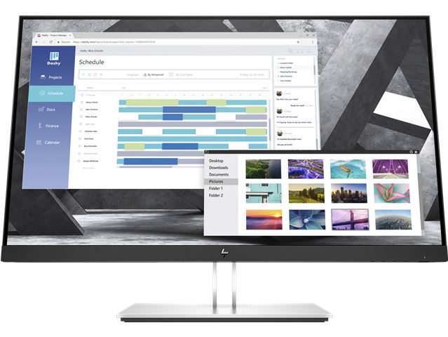 Monitor HP E27q G4 QHD (27, 2560x1440, IPS, 250 nits, 10001, HDMI 1.4, DisplayPort 1.2, USB 3.2)-0