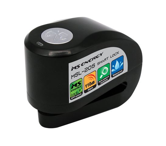 Pametna brava MS ENERGY MSL-20S (vodootporna ip55, bluetooth, aplikacija, alarm 110db, baterija 3.7v/400mah)-0