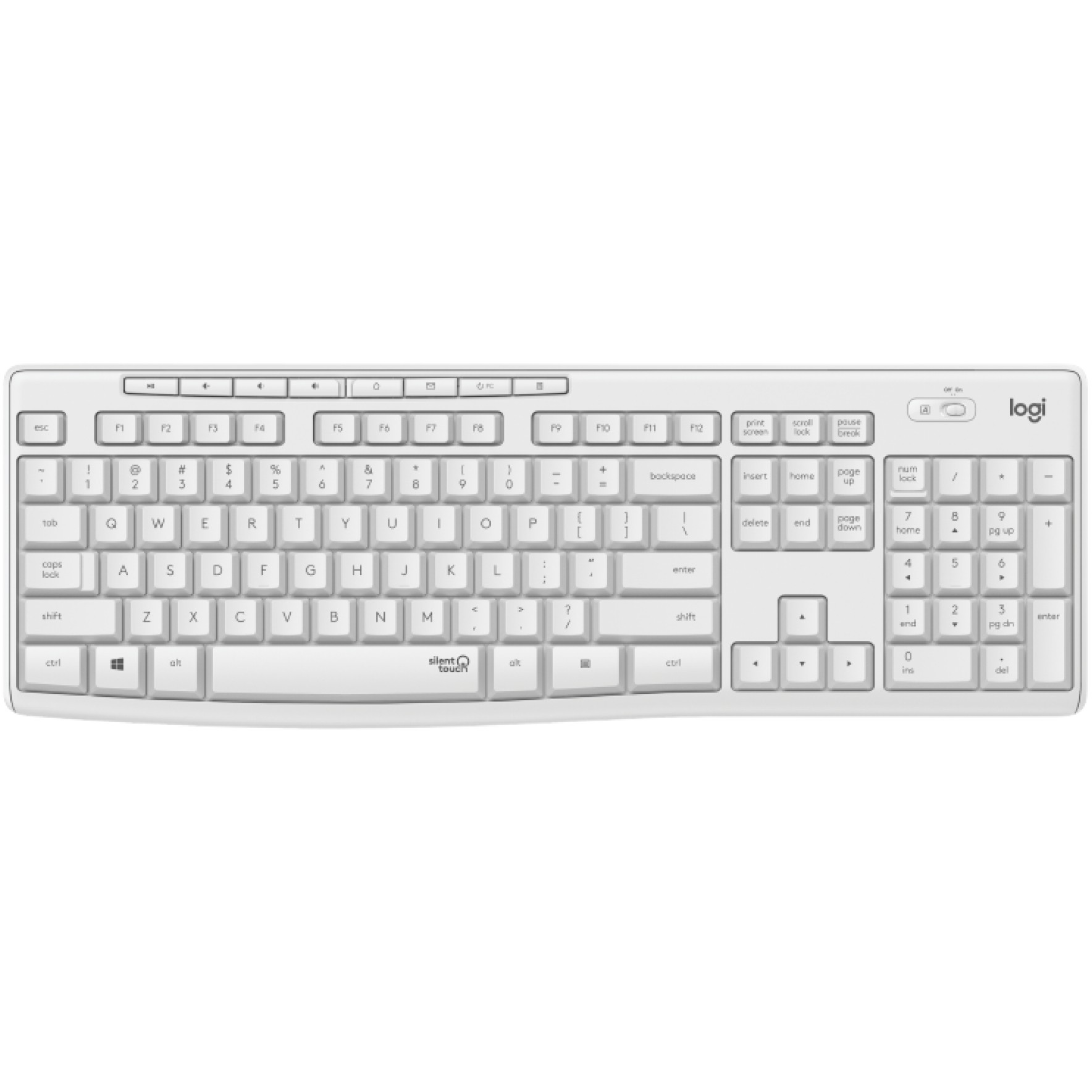 Desktop komplet bežični Logitech MK295 Bijeli-7