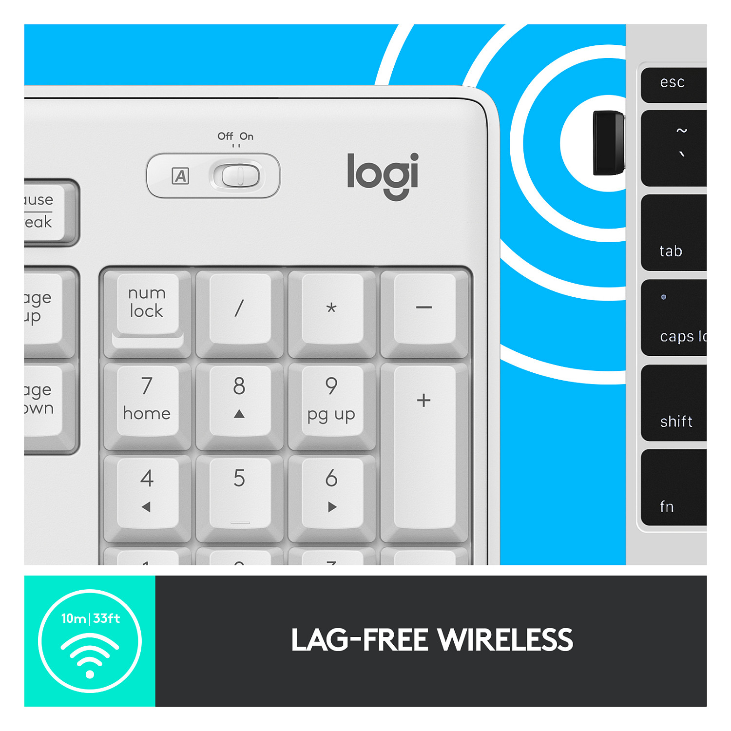 Desktop komplet bežični Logitech MK295 Bijeli-16