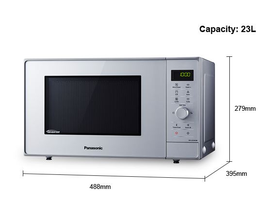Mikrovalna pećnica PANASONIC NN-GD36HMSUG (20l, 800W, srebrna)-0