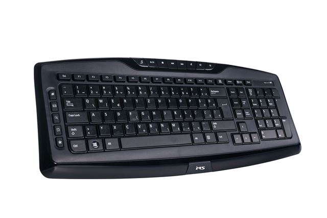 Tipkovnica MS ALPHA M305 (bežična, membranska, crna)