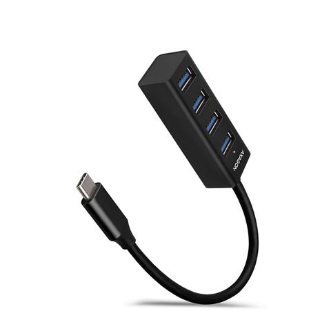 USB HUB AXAGON HUE-M1C Slim, 4x USB3.2, USB Type-C konektor, 20cm-0