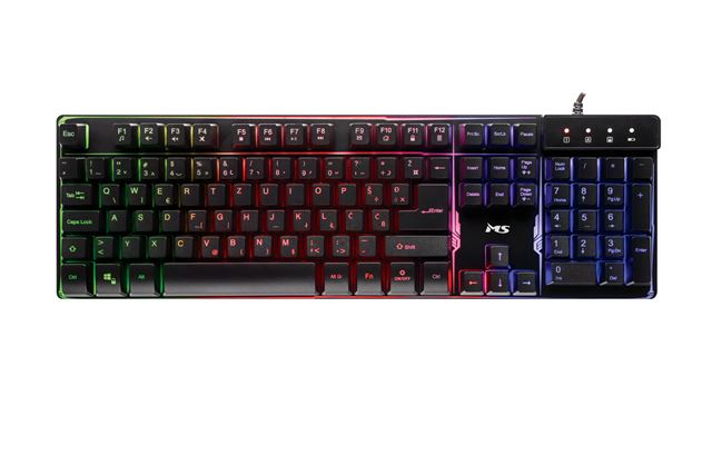 Tipkovnica MS ELITE C505 (žična, USB, dimenzije 475x200x35 mm, dužina kabla 1.5m, Rainbow LED backlight)-0