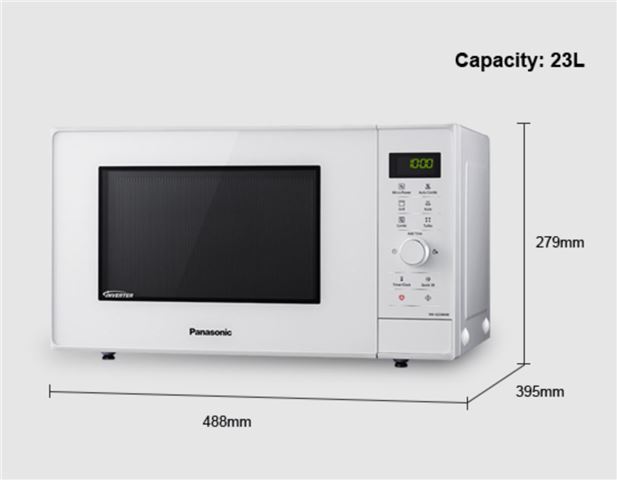 Mikrovalna pećnica PANASONIC NN-GD34HWSUG (23l, 1000W, bijela)-0