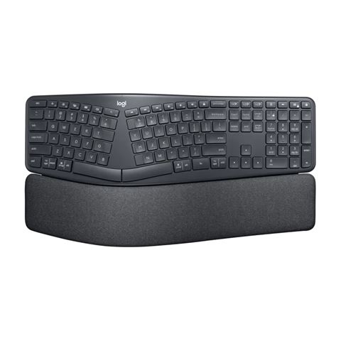Tipkovnica Logitech K860 Ergo, bežična – internacionalna non HR tipkovnica