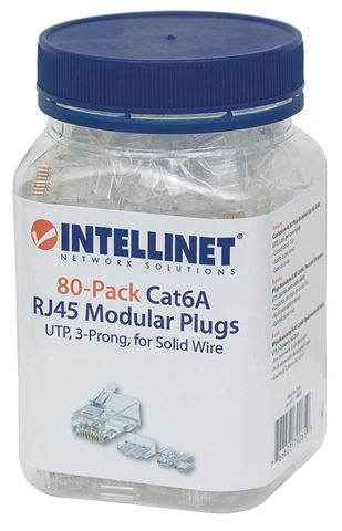 KONEKTOR INTELLINET 80-Pack Cat6A RJ45 Modular Plugs (tip konektora RJ45)-0