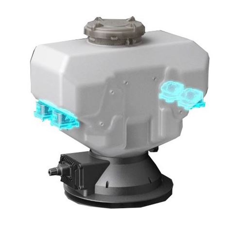 Sustav DJI AGRAS T30 Spreading System 3.0 (max kapacitet 40 kg, preporučeno opterećenje 30 kg, pokrivanje 300 kg/ha, linija raspršivanja 6 m, IP67)