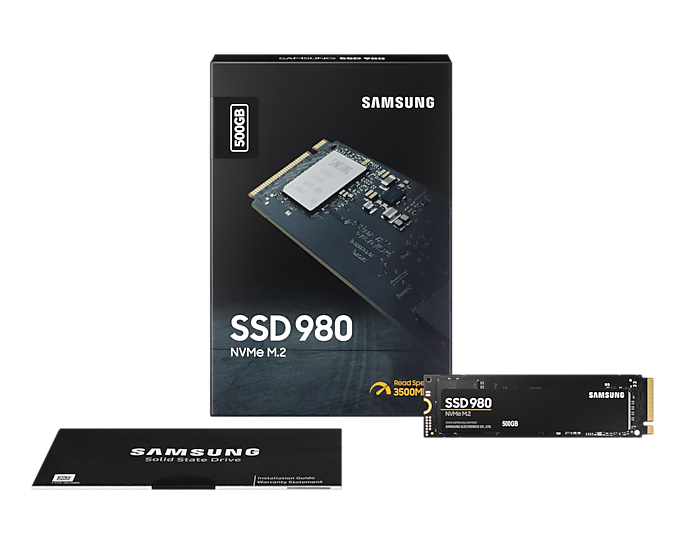 Interni SSD SAMSUNG 980 (500GB, m.2 NVMe PCIe 3.0)-0