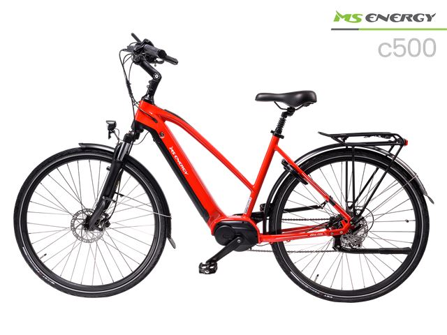 Električni bicikl MS ENERGY eBike c500 (city ebike, Bafang M200 motor 250W, 36v 16Ah LG baterija, domet 150-160km)