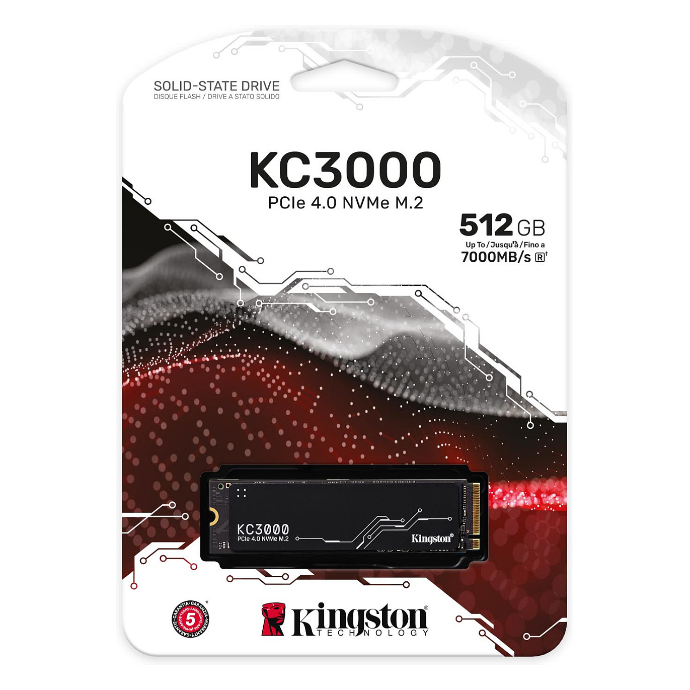 KINGSTON KC3000 512GB SSD, M.2 2280, PCIe 4.0 NVMe, Read/Write 7000/3900MB/s, Random Read/Write: 450K/900K IOPS-6