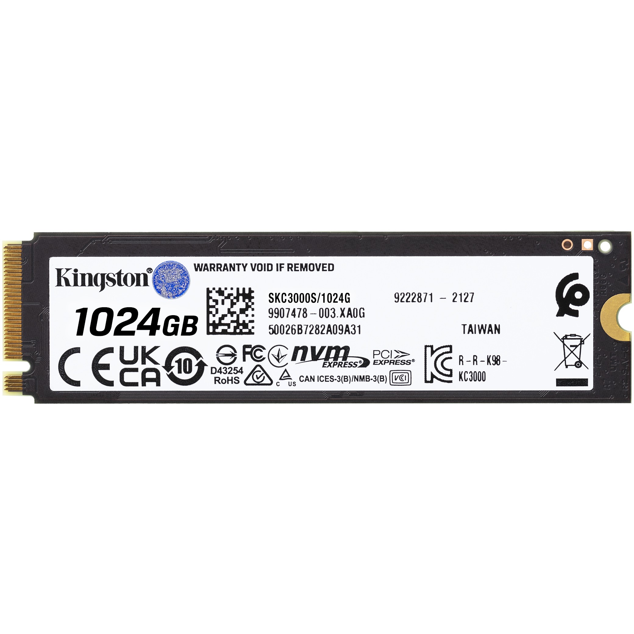 SSD Kingston KC3000 NVMe 1024GB,R7000/W6000, M.2 2280-6