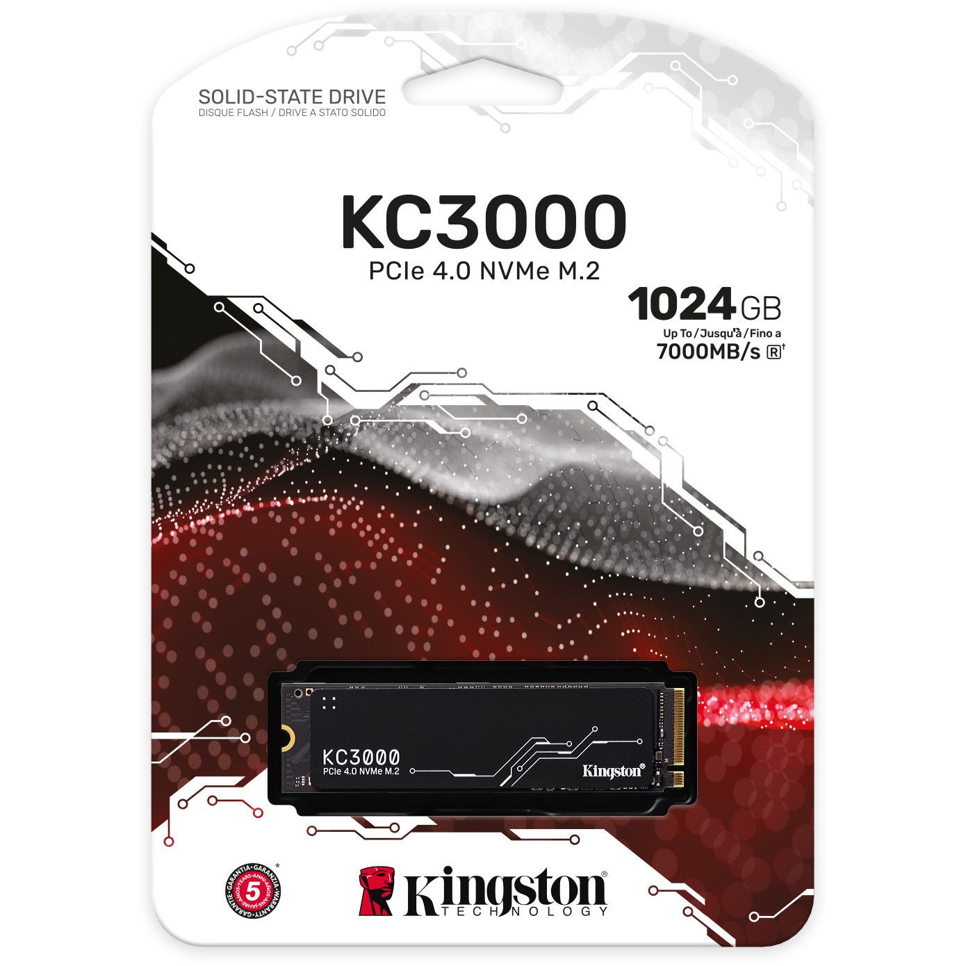 SSD Kingston KC3000 NVMe 1024GB,R7000/W6000, M.2 2280-8