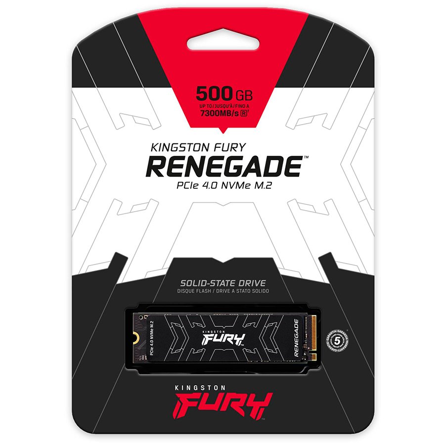 KINGSTON FURY Renegade 500GB SSD, M.2 2280, PCIe 4.0 NVMe, Read/Write 7300/3900MB/s, Random Read/Write: 450K/900K IOPS-5