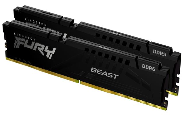 Kingston DRAM 32GB 5200MHz DDR5 CL40 DIMM (Kit of 2) FURY Beast crna EAN: 740617324358-1