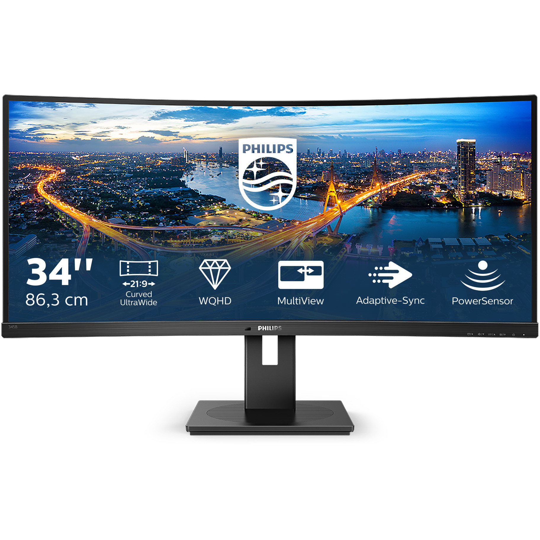 Monitor PHILIPS 345B1C/00 (34" VA, WFHD, 100Hz, zakrivljeni)-10
