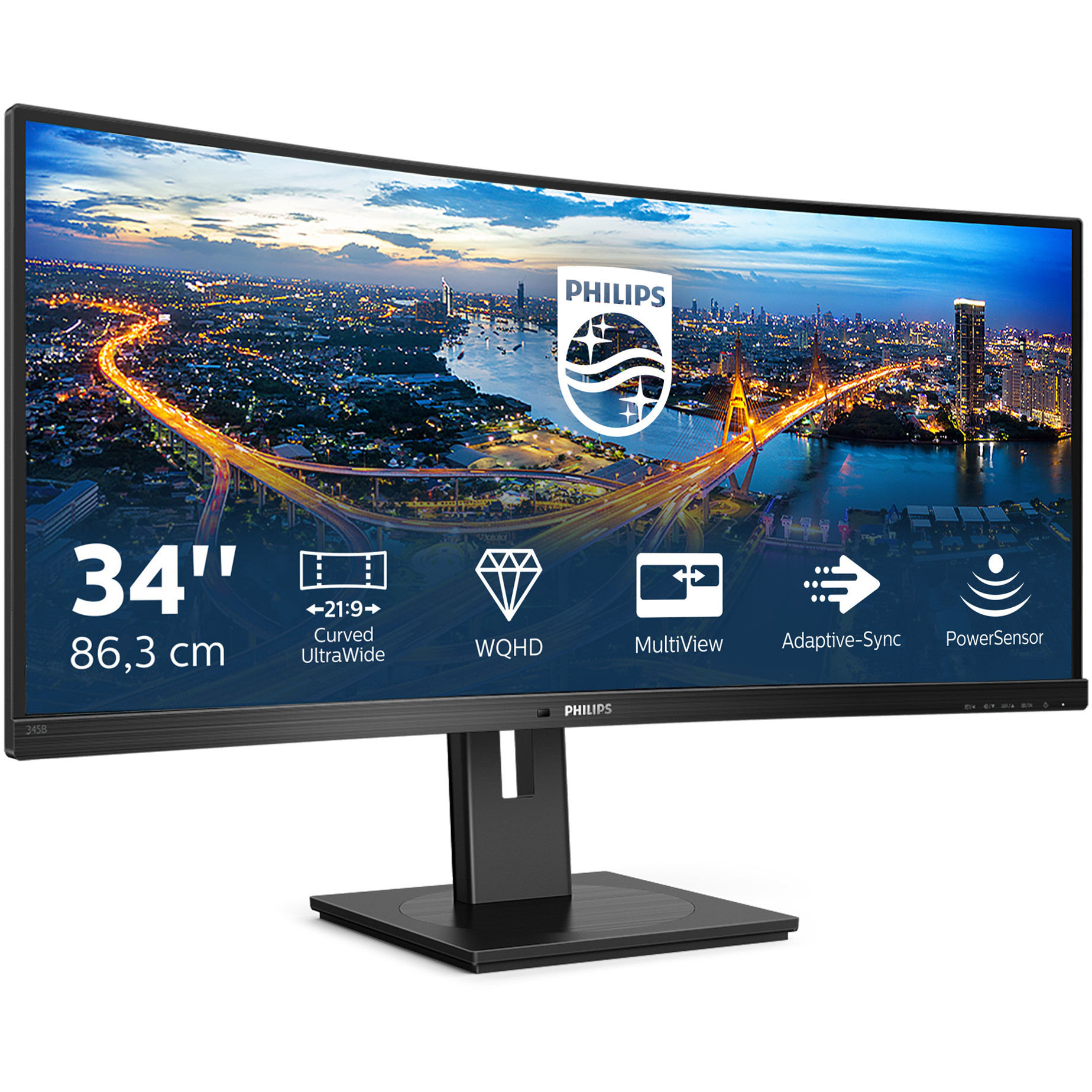 Monitor PHILIPS 345B1C/00 (34" VA, WFHD, 100Hz, zakrivljeni)-11