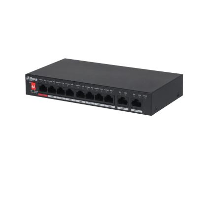 Prekidač DAHUA PFS3010-8ET-96-V2 (desktop, 8 priključaka, unmanaged, layer 2)