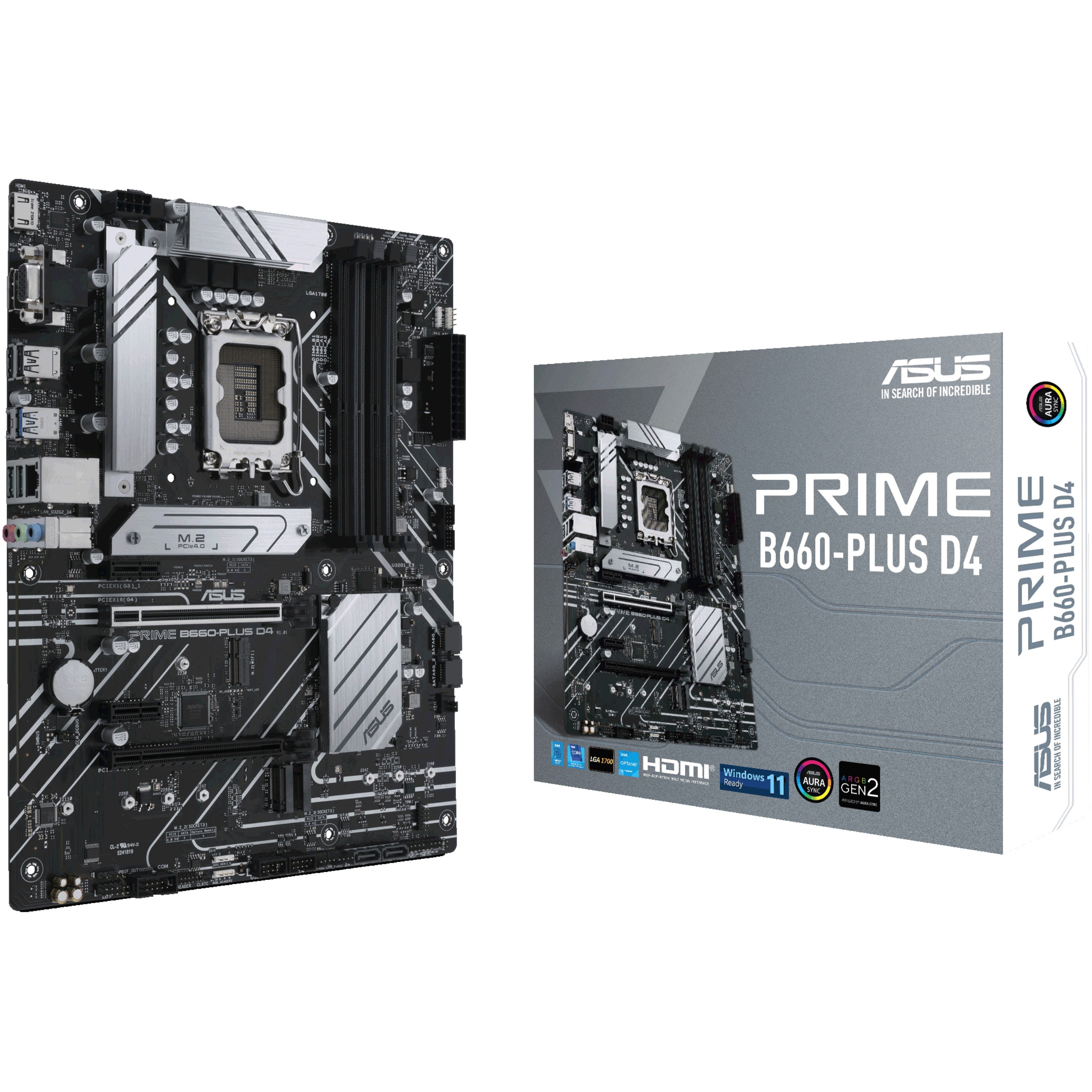 MBO ASUS PRIME B660-PLUS D4 (LGA 1700, Intel B660, DDR4, 128 GB, 2133 - 5066 MHz)-1