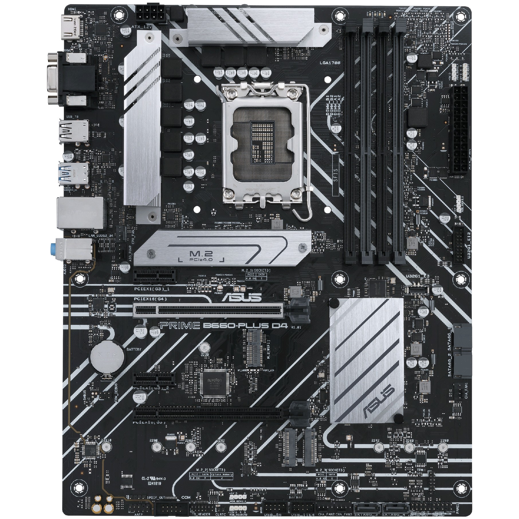 MBO ASUS PRIME B660-PLUS D4 (LGA 1700, Intel B660, DDR4, 128 GB, 2133 - 5066 MHz)-2