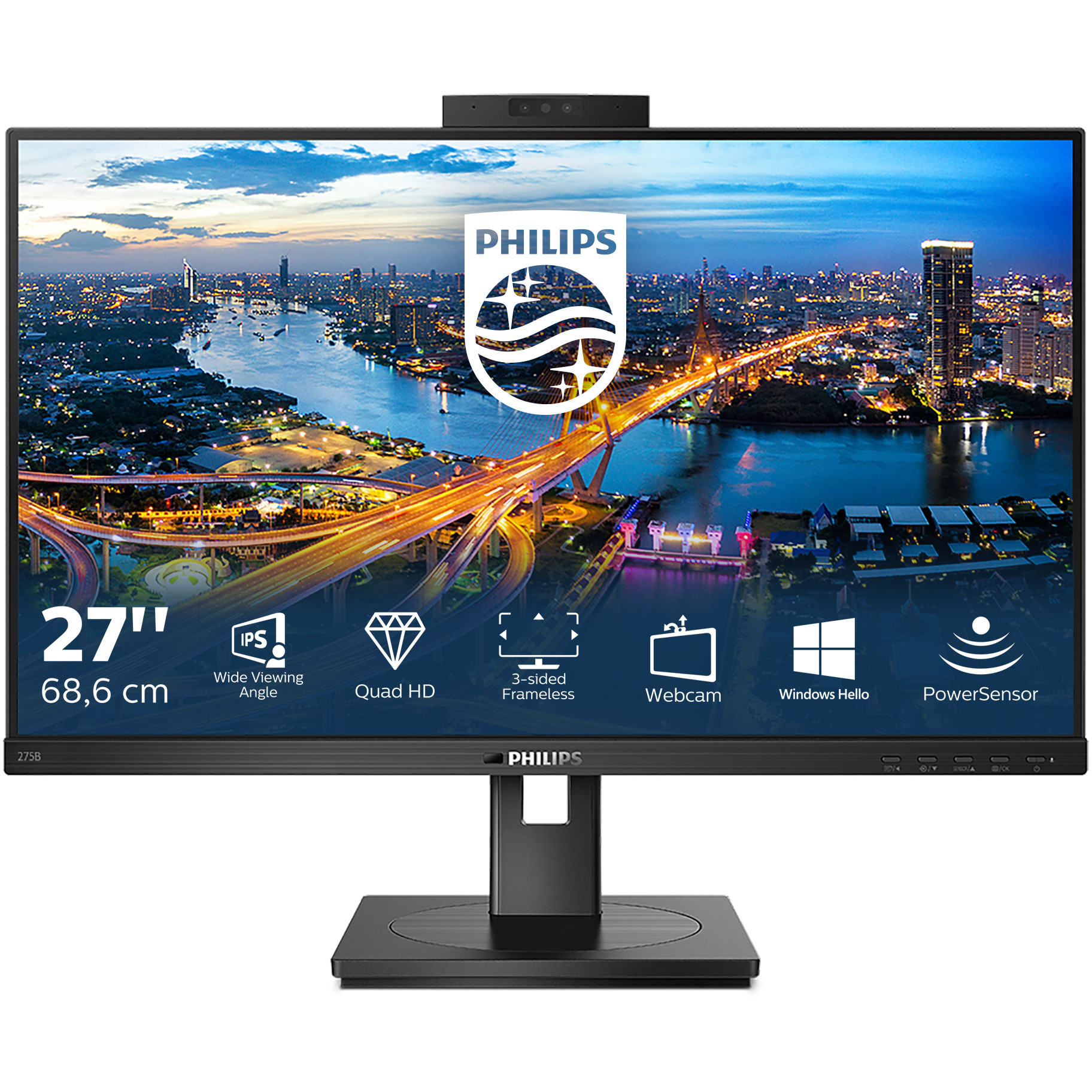 Monitor PHILIPS 275B1H/00 (27" IPS, QHD, 75Hz)-7