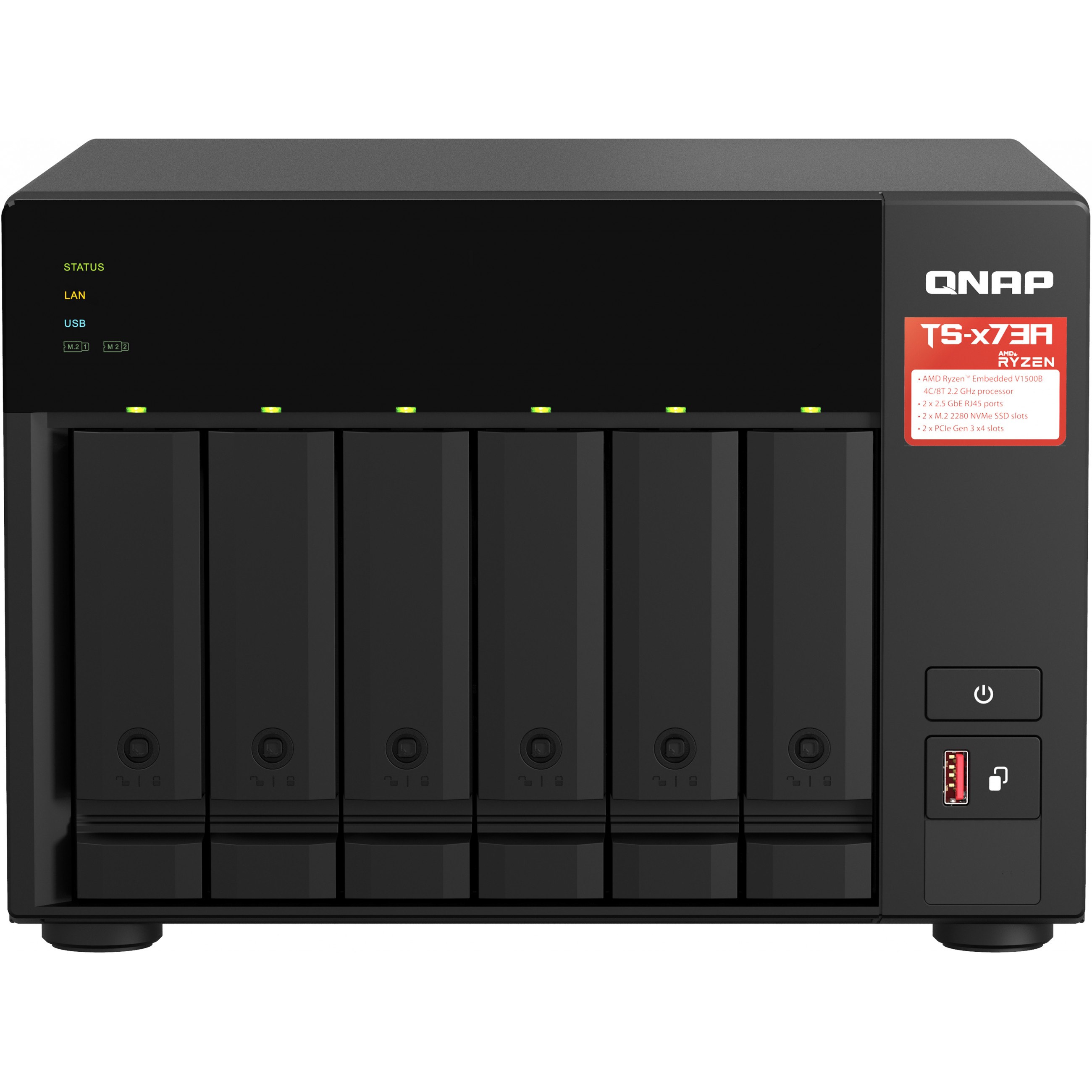 STORAGE QNAP NAS TS-673A-8G-7