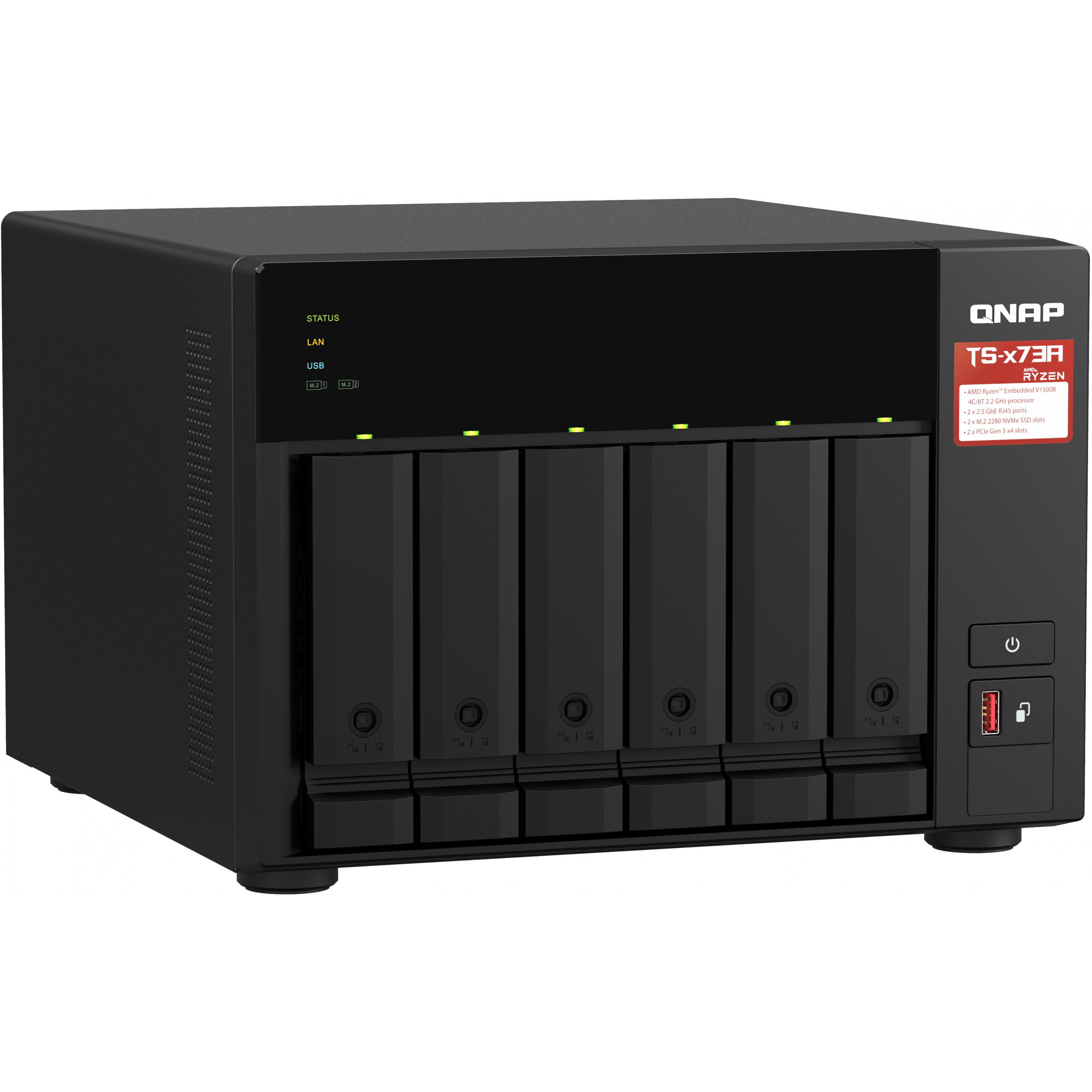 STORAGE QNAP NAS TS-673A-8G-8