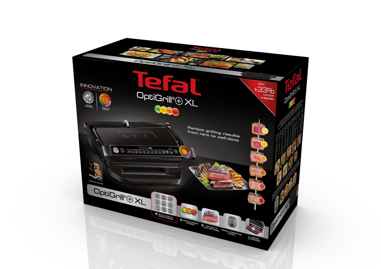 Električni grill TEFAL GC722834 GRILL OPTIGRILL+ XL (2000W)-9