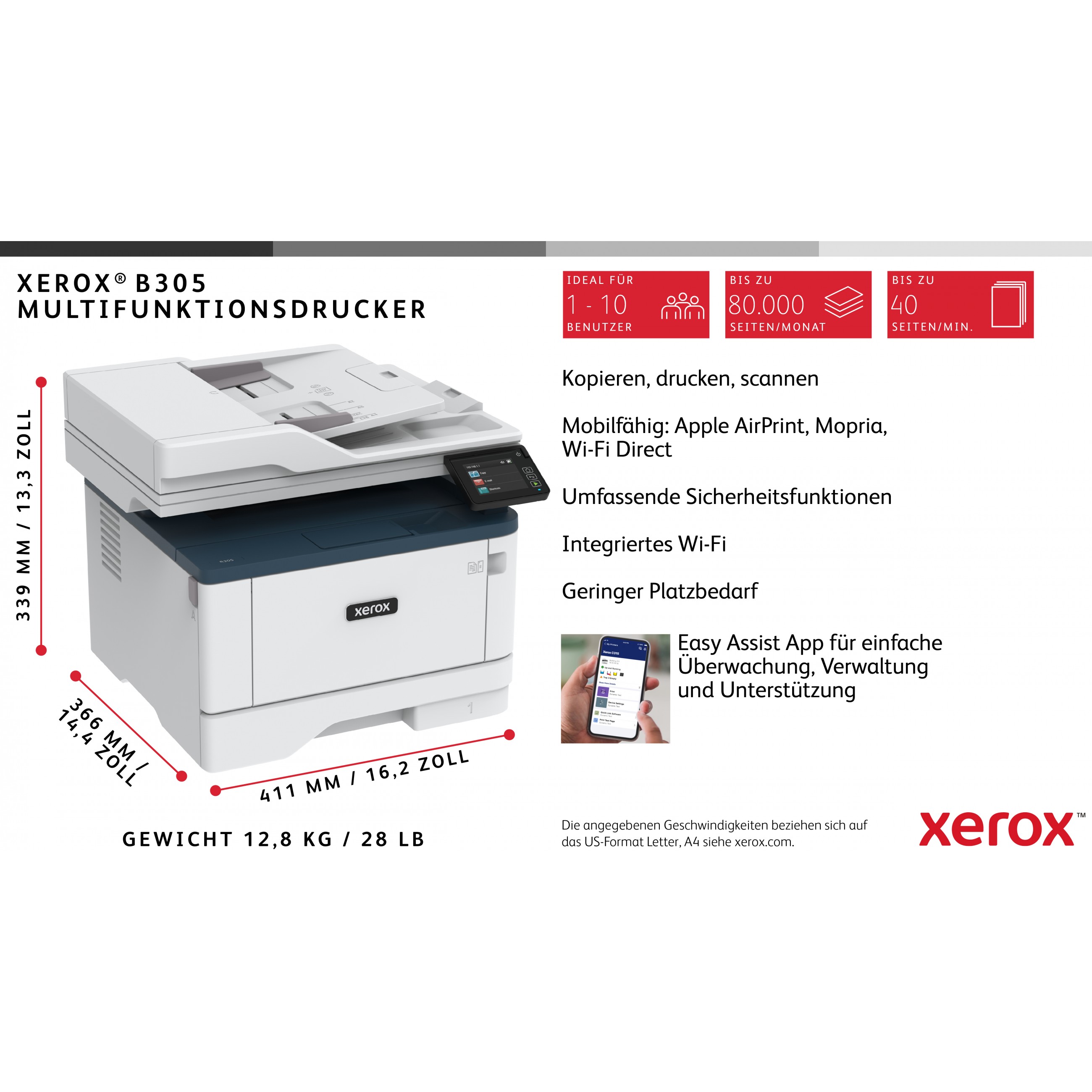 MFP XEROX B305V_DNI A4 mono 38ppm (Print, Copy, Scan, Duplex, Wi-Fi, USB)-18