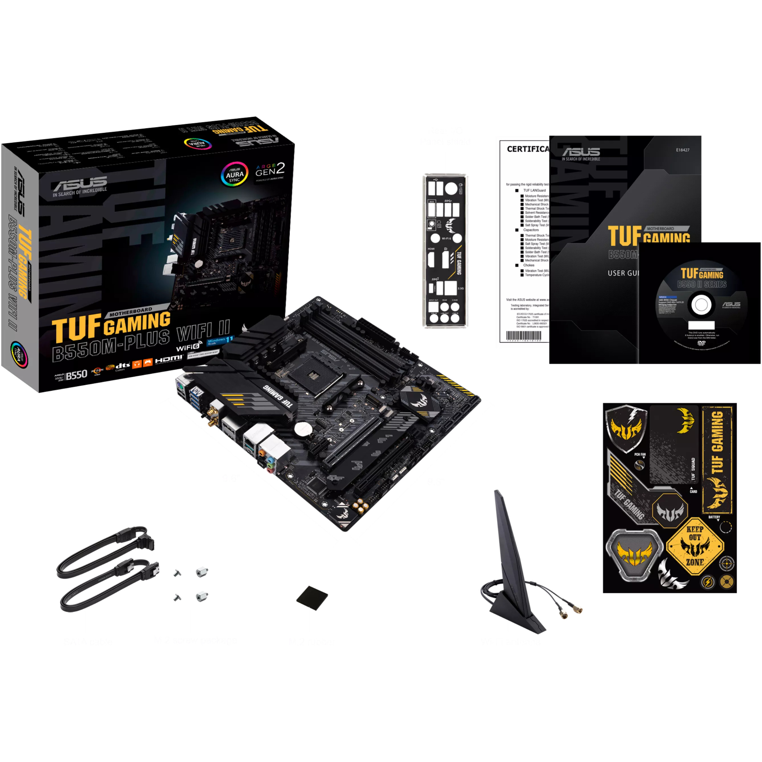 MBO AM4 ASUS TUF GAMING B550M-PLUS WiFi II (mATX, AMD B550, DDR4, 128GB max, 8-kanalni audio)-8