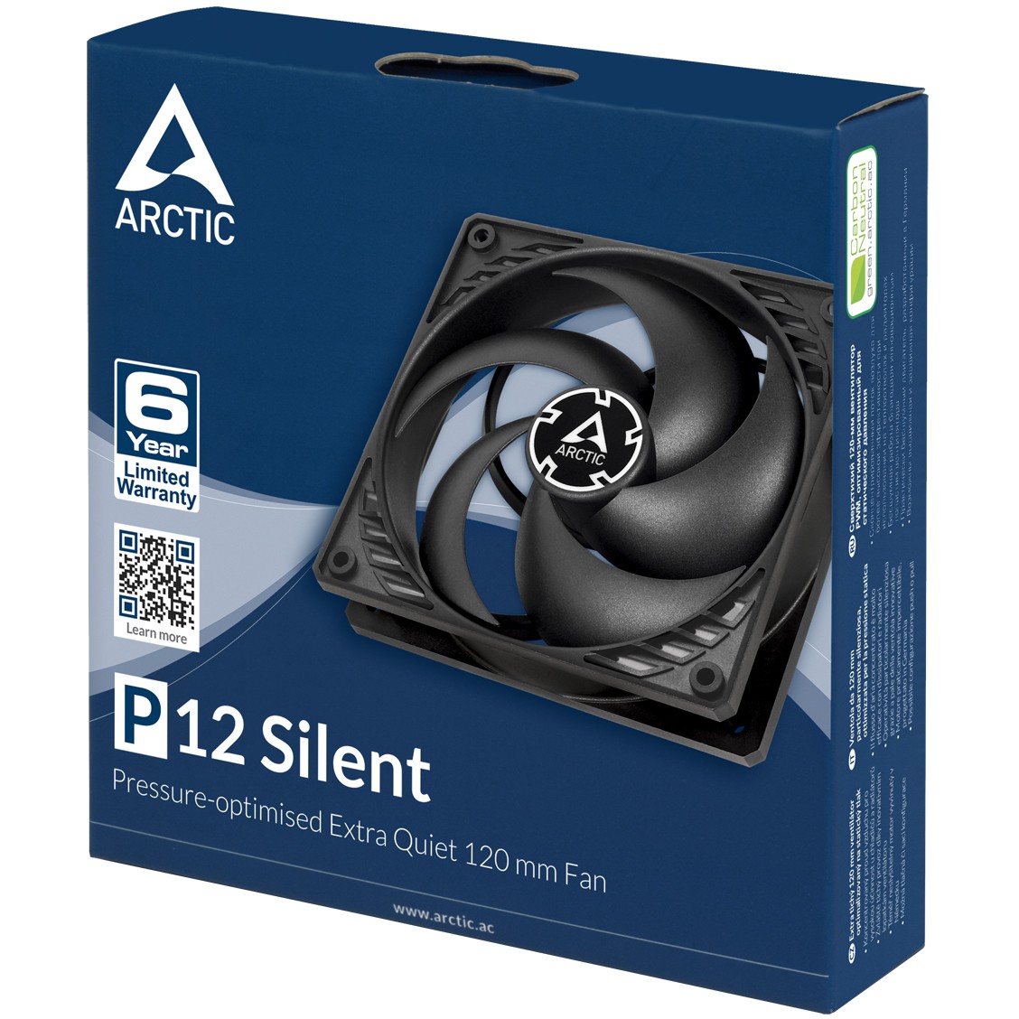 Arctic P12 Silent (crni)-5