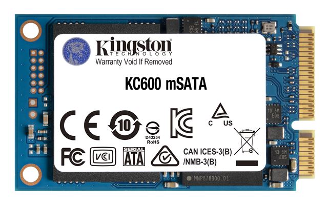 SSD KINGSTON KC600 512GB mSATA (kapacitet 512 GB, brzina čitanja do 550 Mb/s, brzina zapisivanja do 520 Mb/s)